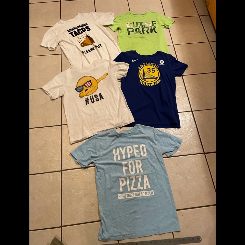 Boys sports bundle T-shirt five shirts